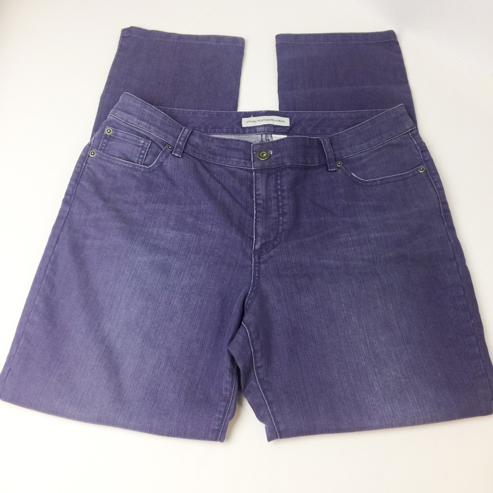 Chico’s Platinum Denim Slim Leg Jeans (size 2.5)